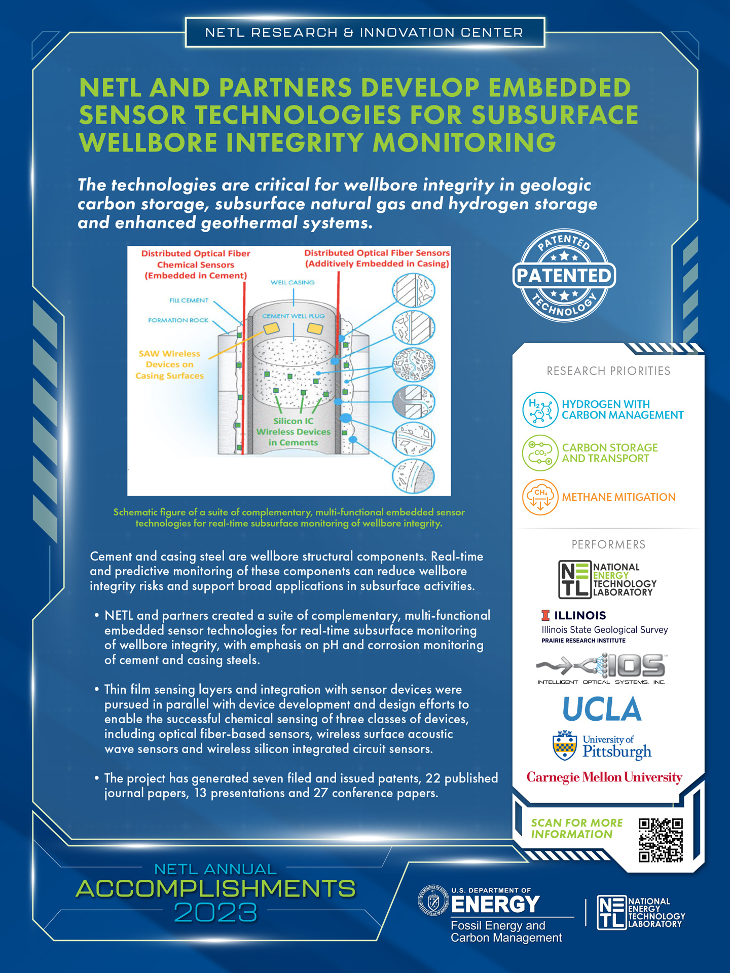 NETL and Partners Develop Embedded Sensor Technologies for Subsurface Wellbore Integrity Monitoring