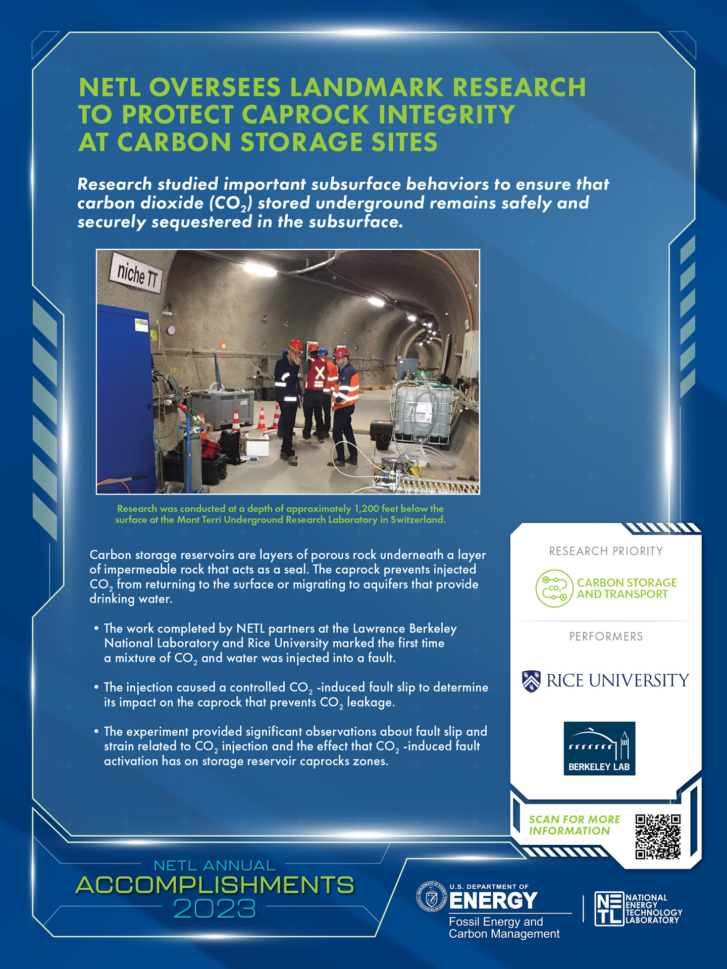 NETL Oversees Landmark Research to Protect Caprock Integrity at Carbon Storage Sites