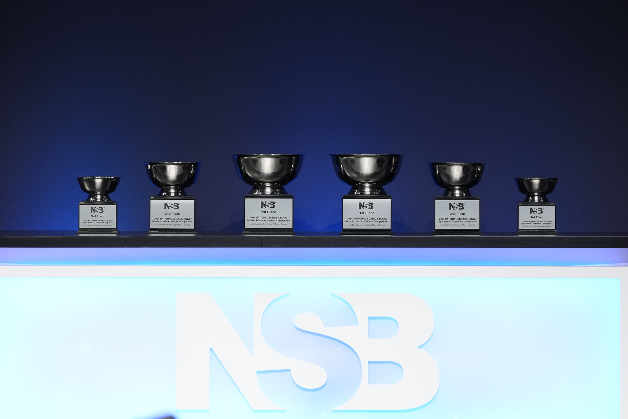 National Science Bowl trophies