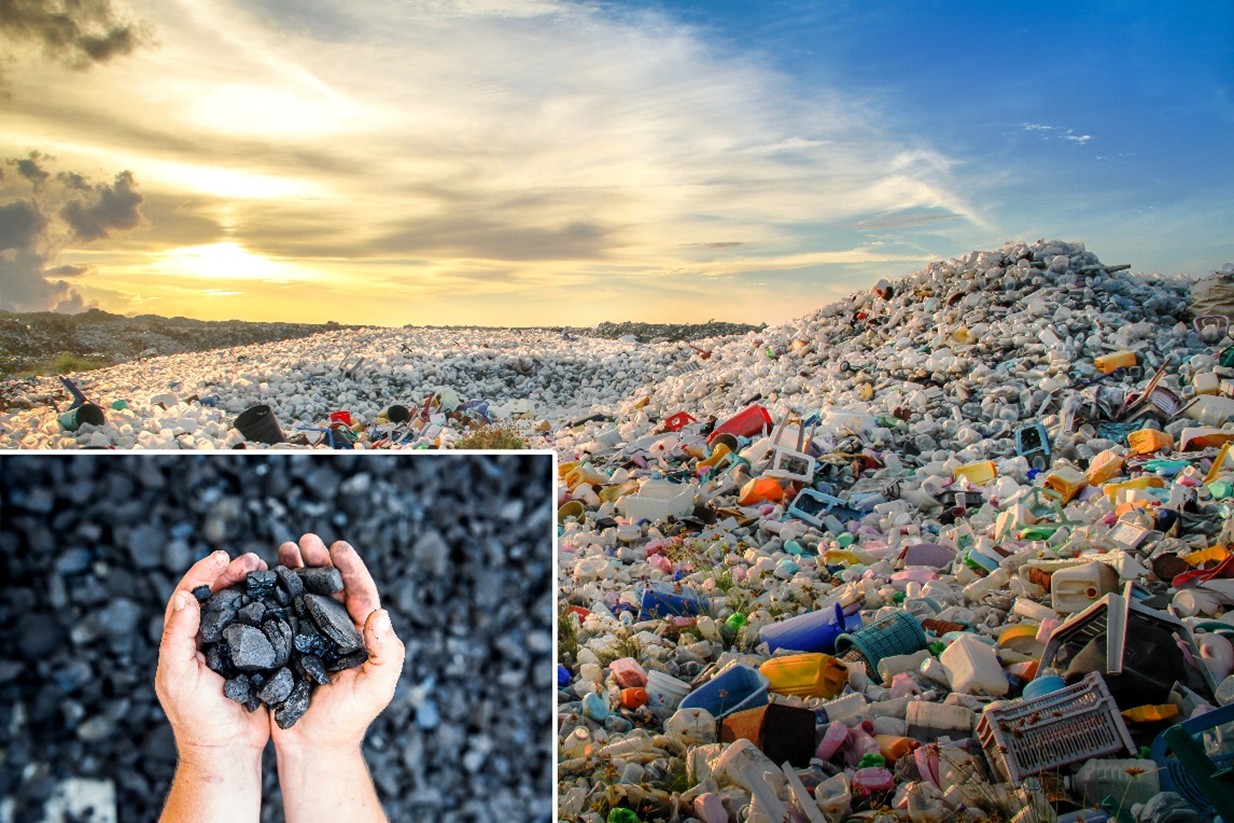Coal and Plastic Landfill
