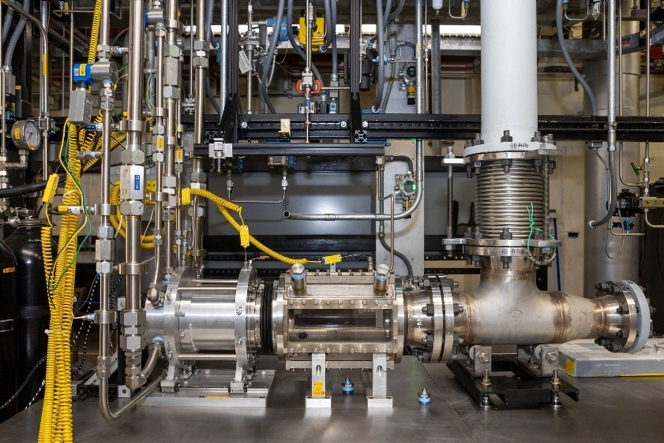 A rotating detonation engine injector, designed by NETL researchers.