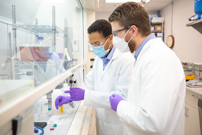 Scientists working in a lab.