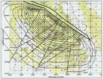 Top of Leadville structure map.