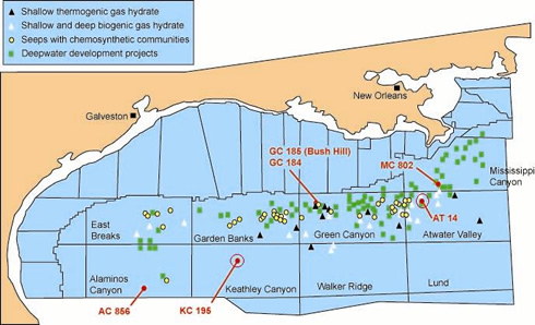 Drilling Locations Relative to Lease Blocks