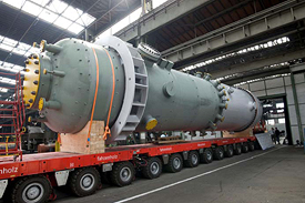 Transportation of a Siemens Gasifier (source: Siemens)