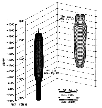 Isometric view of existing and planned Bay Gas caverns