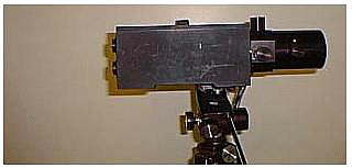 Photograph of the laboratory scale scanner mounted on a tripod