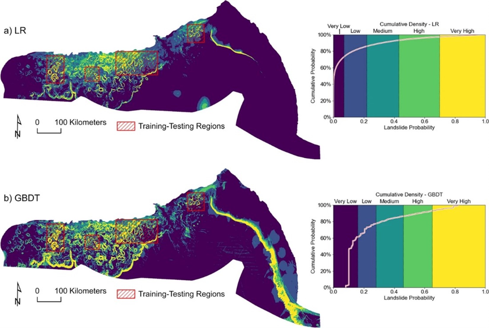 Landslide susceptability maps