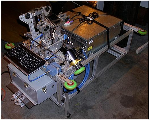 ORNL PIG with EMAT sensors for inspecting a 30-inch diameter pipe