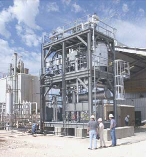 Direct oxidation process pilot unit near Plains, TX.