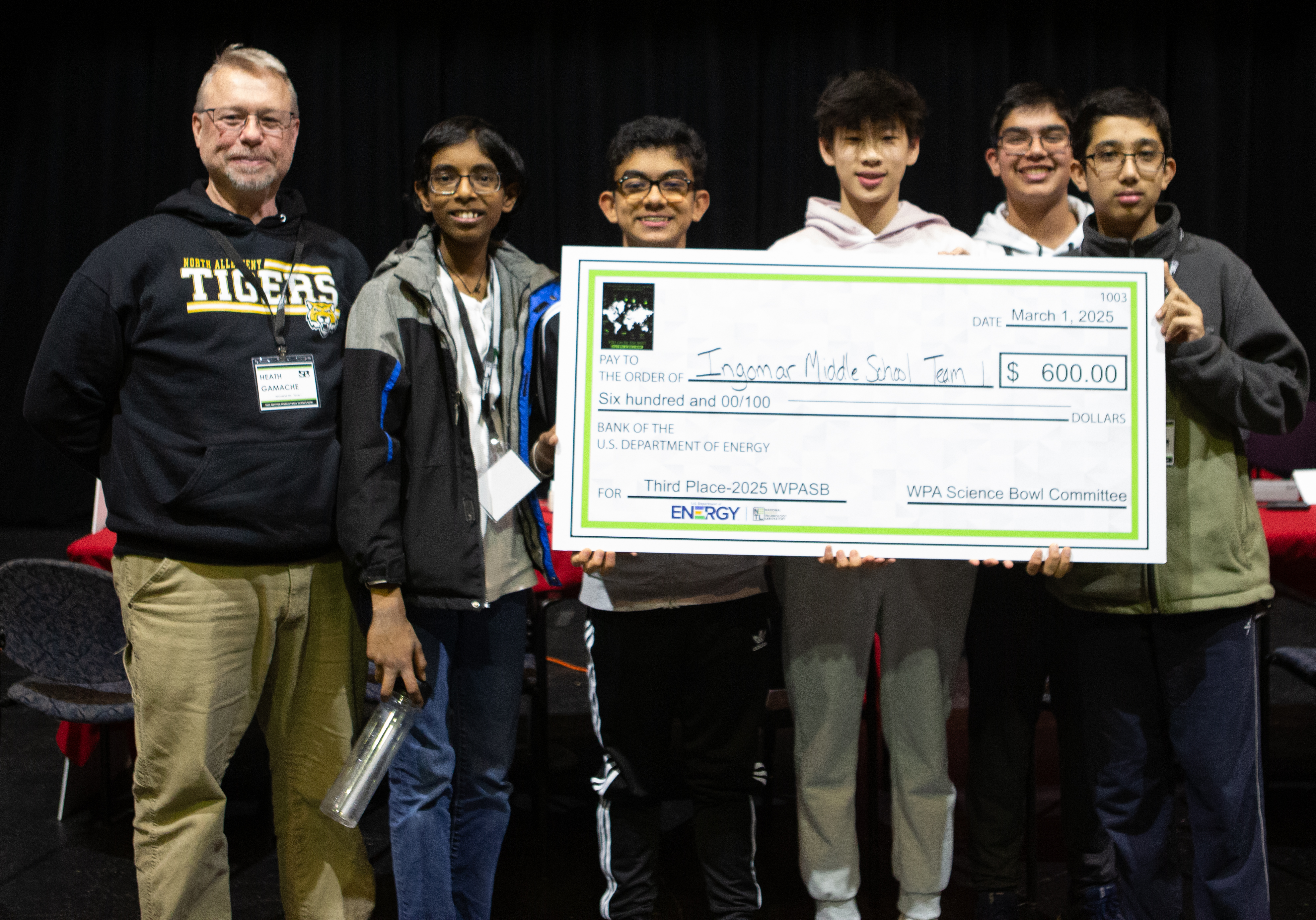 Third place – Ingomar Middle School Team 1