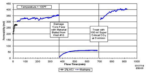 Permeability improvement after carbon dioxide treatment