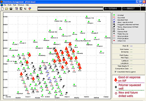 Integrated Field Data Management Software (IFDM), newly developed software to manage and evaluate waterflooding performance in the Germania Unit.