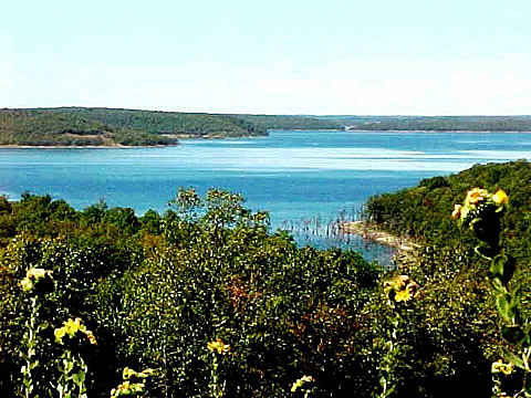 Sunset Cove at Skiatook Lake in Oklahoma.