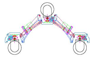 Fully assembled tractor with wheel drive, wheel steering, and clamping system incorporated