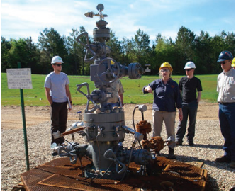 Monitoring well at the an NETL-sponsored CO2 storage project.