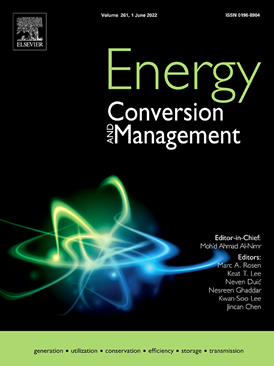 The front cover of the Energy Conversion and Management Journal.