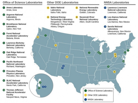 The U.S. Department of Energy operates 17 national laboratories. NETL is the only government-owned, government-operated facility. The other 16 are government-owned, contractor-operated.