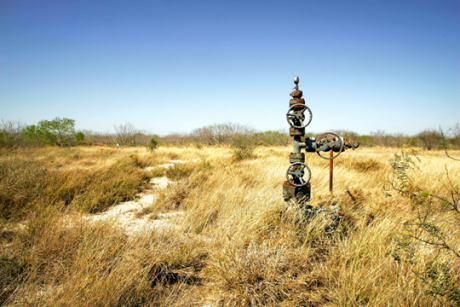 Abandoned gas wellhead.