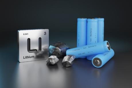 Animated image of a lithium ion battery