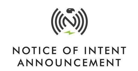 Notice of Intent Announcement
