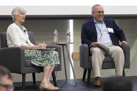 NETL Director, Marianne Walck (left) with INL’s Deputy Laboratory Director, Todd Combs (right). 