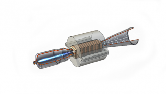 Image of a magnetohydrodynamic (MHD) power generator