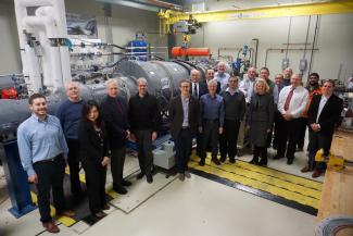 Researchers gather at Penn State University where work is underway on the National Experimental Turbine (NExT) initiative.