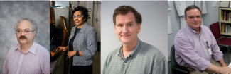 NETL researchers, left to right, Dan Sorescu, Ranjani Siriwardane, Ray Boswell and Mehrdad Massoudi.